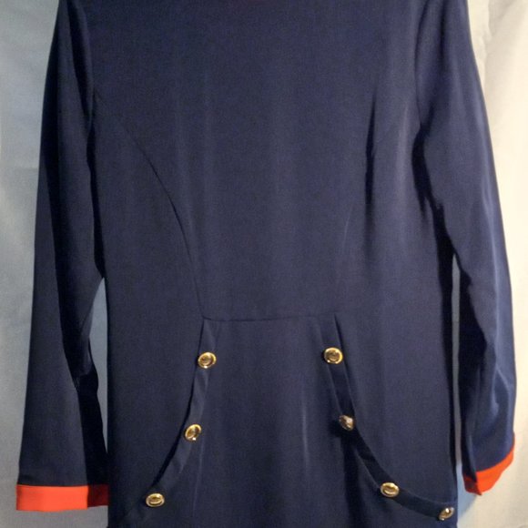 BURRYCO - SLEEK DAY/NIGHT DRESS - NAVY - SIZE 8 (NWT) - Picture 1 of 3